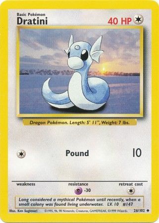 Dratini (26/102) [Base Set Unlimited] | Gamers Paradise