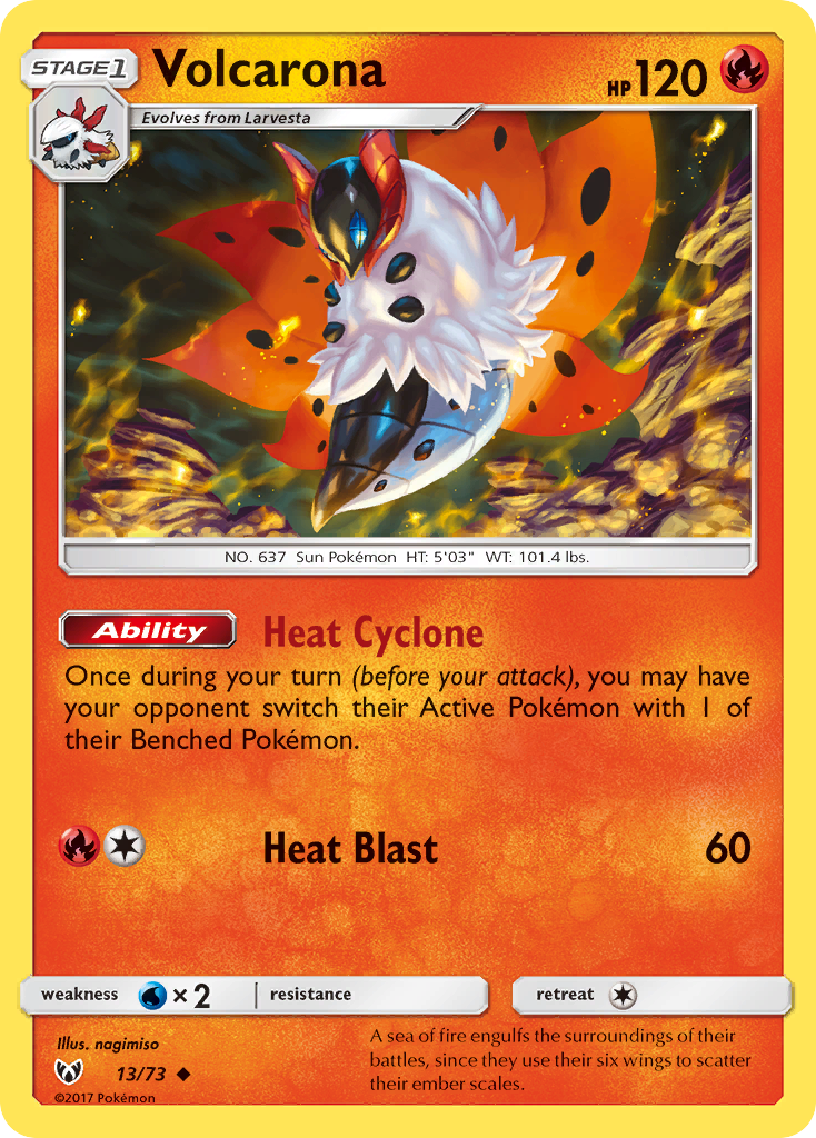 Volcarona (13/73) [Sun & Moon: Shining Legends] | Gamers Paradise