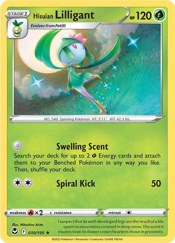 Hisuian Lilligant (010/195) [Sword & Shield: Silver Tempest] | Gamers Paradise