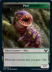 Food // Pest Double-Sided Token [Commander 2021 Tokens] | Gamers Paradise
