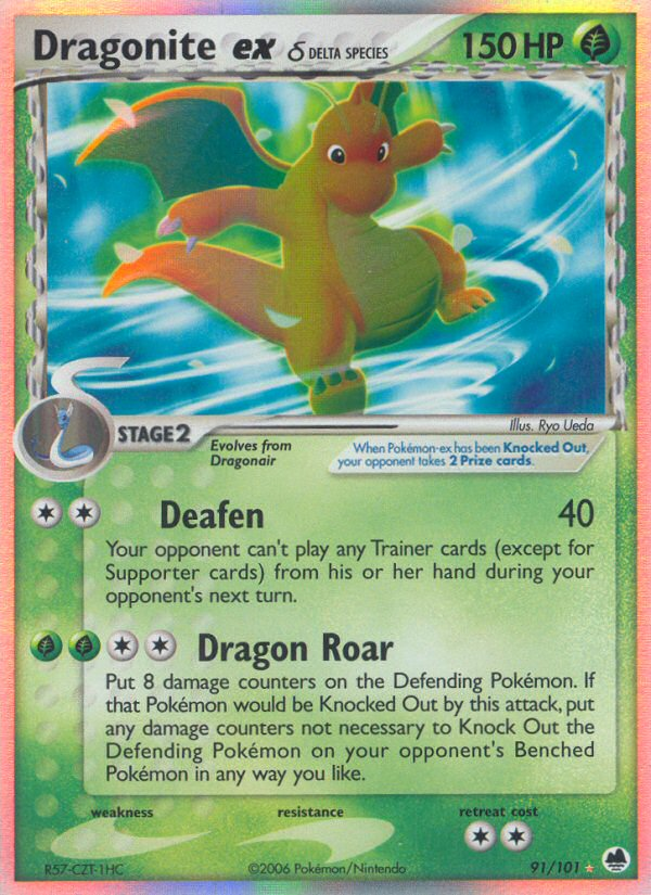 Dragonite ex (91/101) (Delta Species) [EX: Dragon Frontiers] | Gamers Paradise