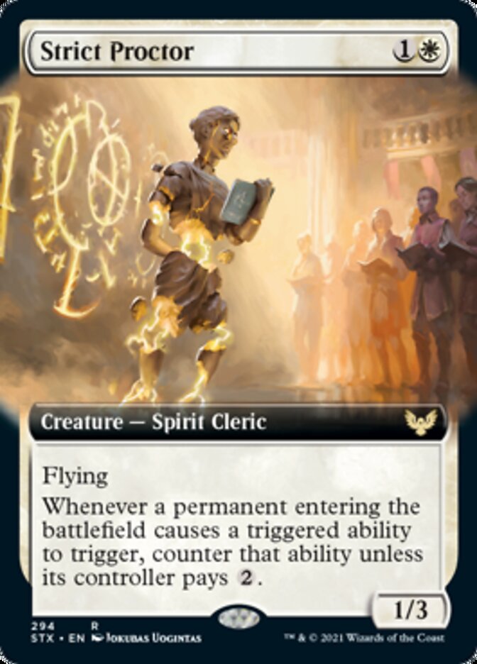 Strict Proctor (Extended Art) [Strixhaven: School of Mages] | Gamers Paradise