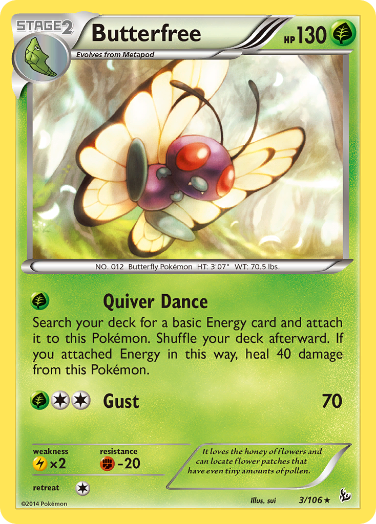 Butterfree (3/106) [XY: Flashfire] | Gamers Paradise