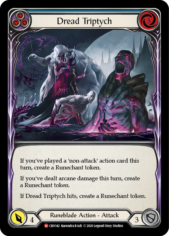Dread Triptych [CRU142] 1st Edition Rainbow Foil | Gamers Paradise