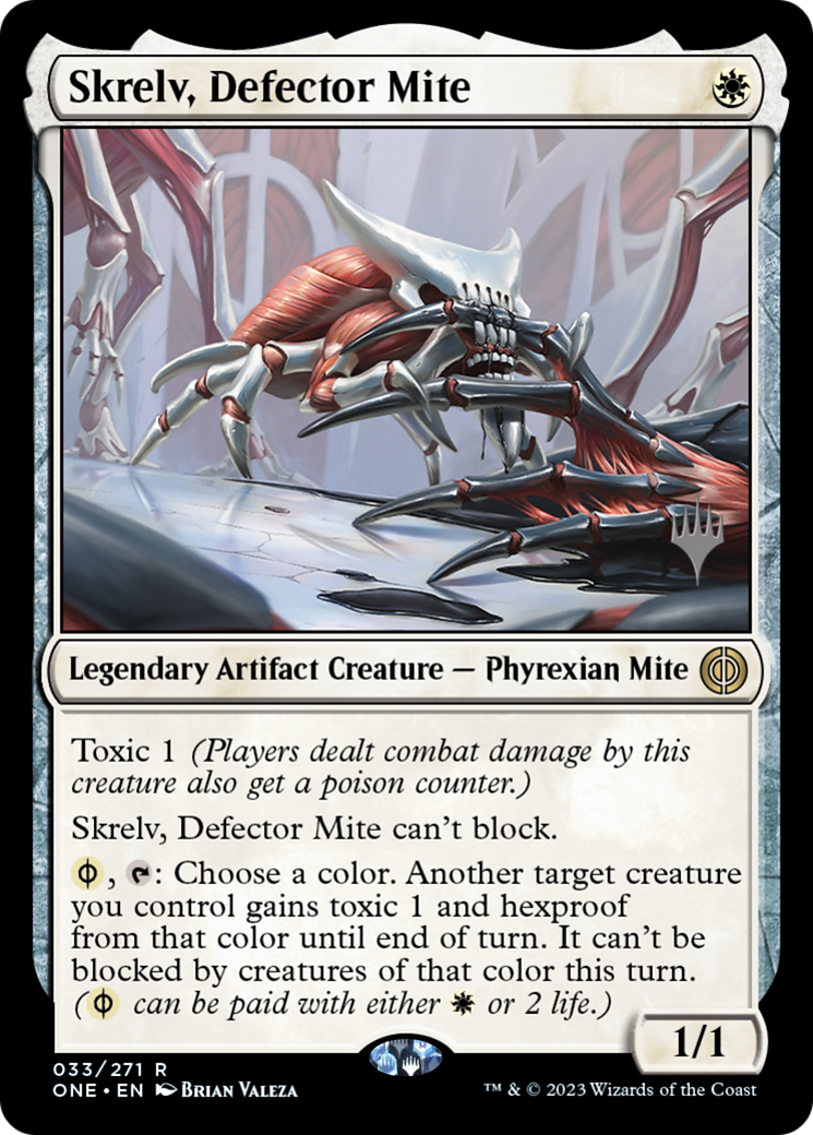 Skrelv, Defector Mite (Promo Pack) [Phyrexia: All Will Be One Promos] | Gamers Paradise