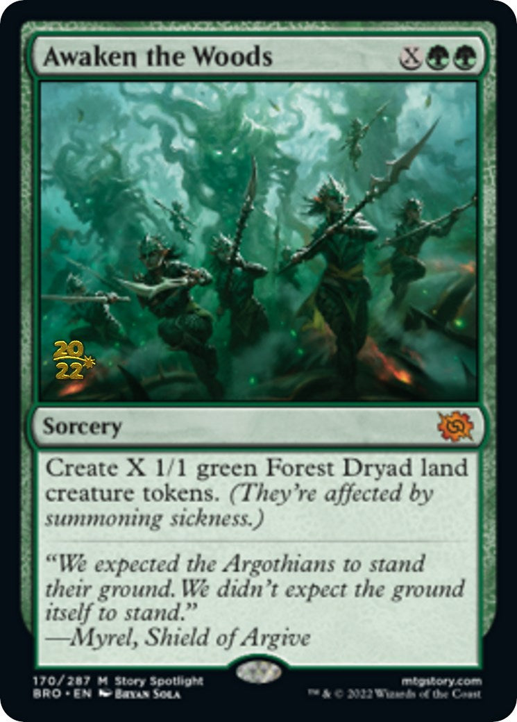 Awaken the Woods [The Brothers' War Prerelease Promos] | Gamers Paradise