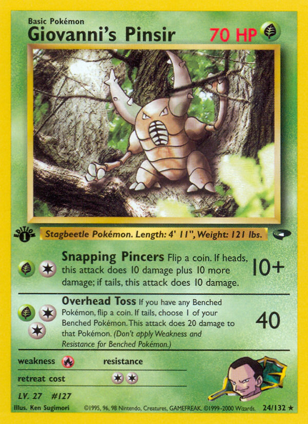 Giovanni's Pinsir (24/132) [Gym Challenge 1st Edition] | Gamers Paradise
