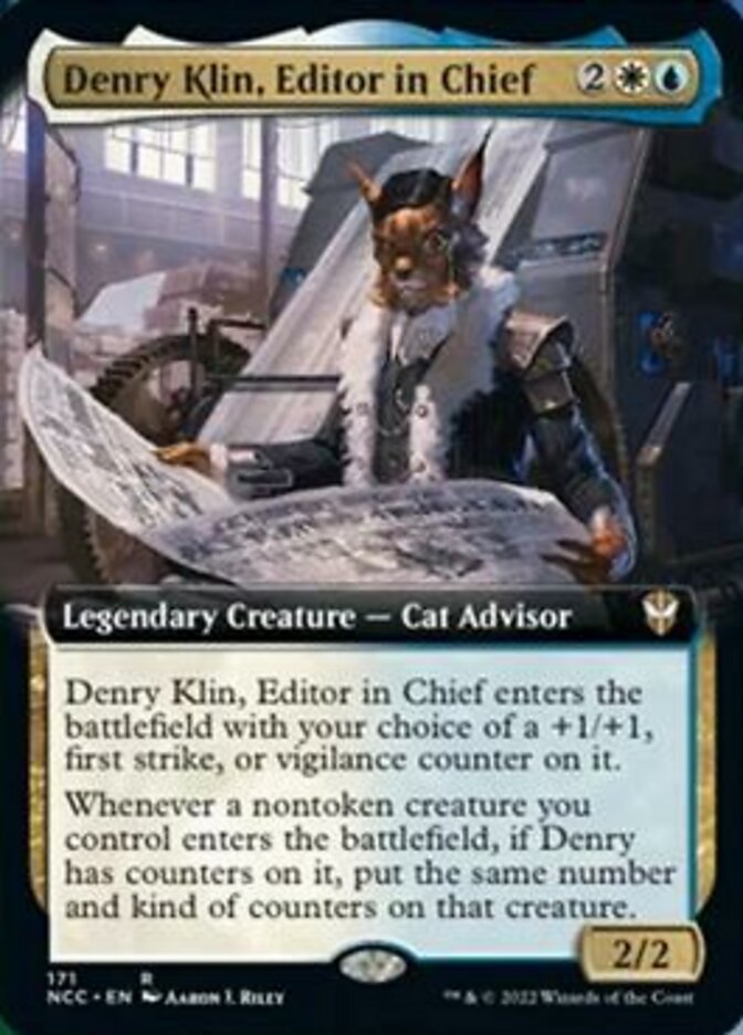 Denry Klin, Editor in Chief (Extended Art) [Streets of New Capenna Commander] | Gamers Paradise