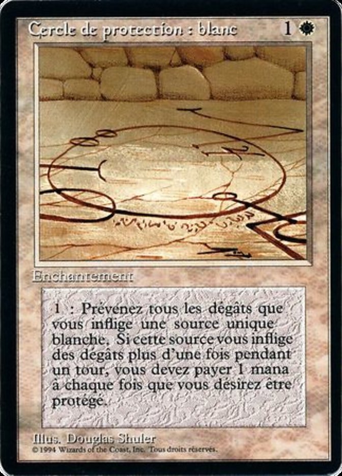 Circle of Protection: White [Foreign Black Border] | Gamers Paradise