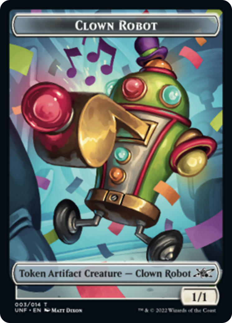 Clown Robot (003) // Storm Crow Double-Sided Token [Unfinity Tokens] | Gamers Paradise