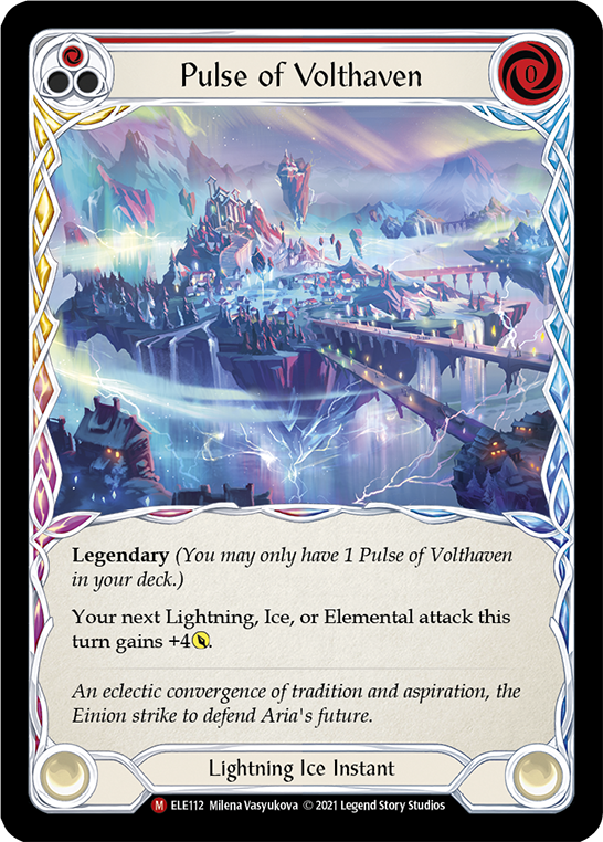 Pulse of Volthaven [ELE112] (Tales of Aria)  1st Edition Cold Foil | Gamers Paradise