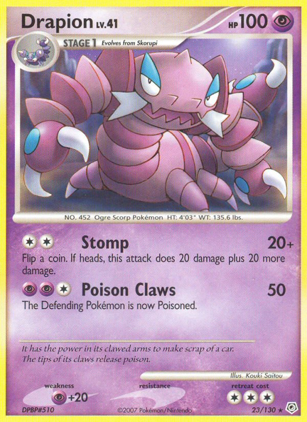 Drapion (23/130) [Diamond & Pearl: Base Set] | Gamers Paradise