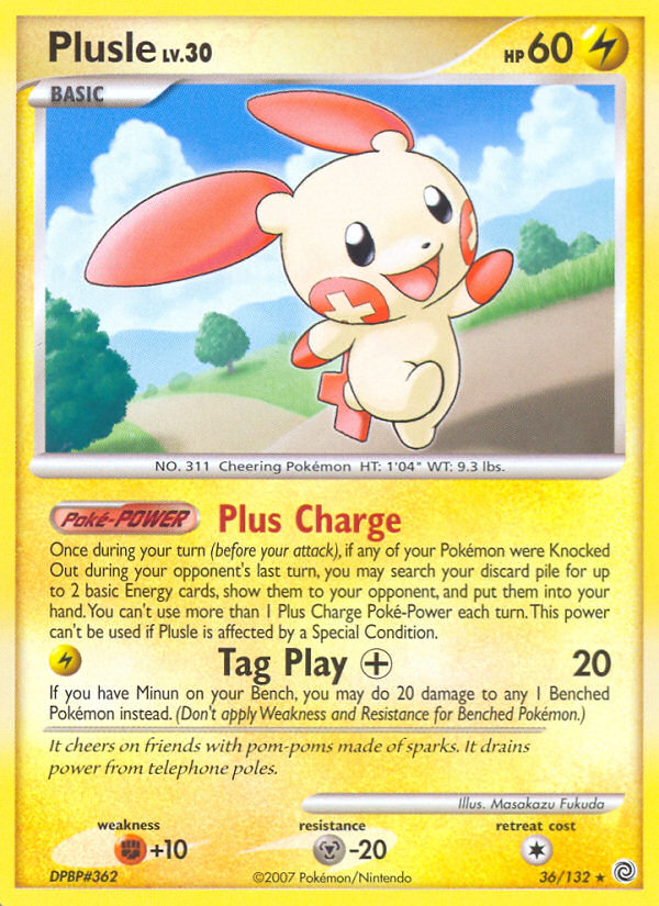 Plusle (36/132) [Diamond & Pearl: Secret Wonders] | Gamers Paradise