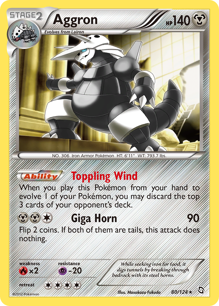Aggron (80/124) [Black & White: Dragons Exalted] | Gamers Paradise