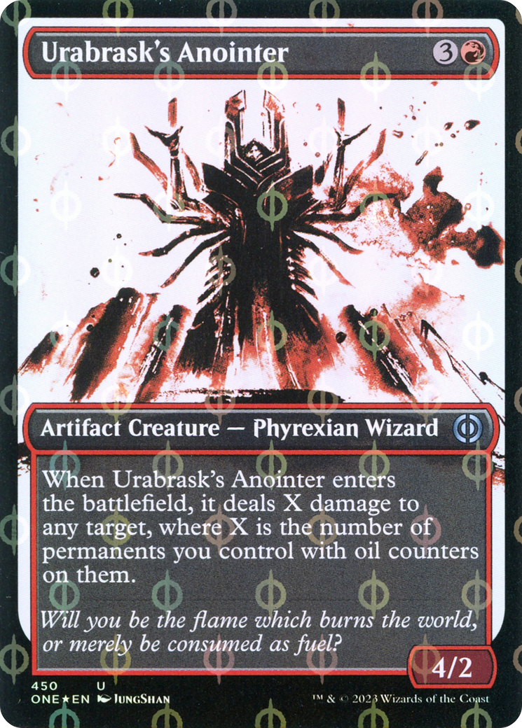 Urabrask's Anointer (Showcase Ichor Step-and-Compleat Foil) [Phyrexia: All Will Be One] | Gamers Paradise