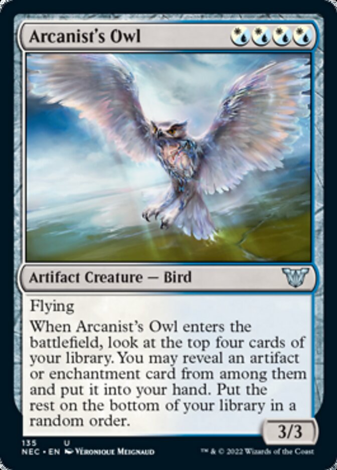 Arcanist's Owl [Kamigawa: Neon Dynasty Commander] | Gamers Paradise