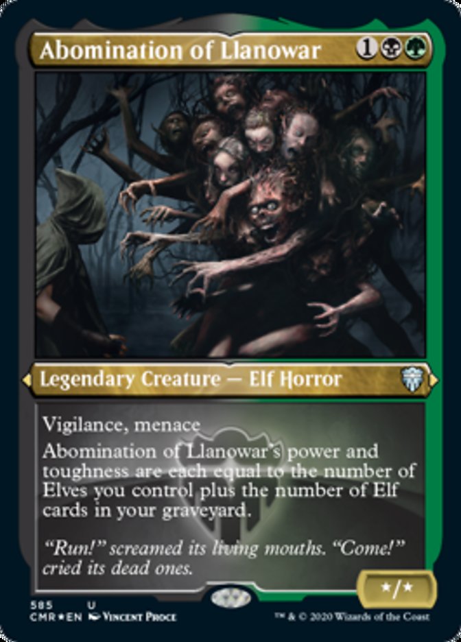 Abomination of Llanowar (Etched) [Commander Legends] | Gamers Paradise