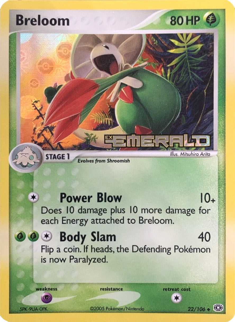 Breloom (22/106) (Stamped) [EX: Emerald] | Gamers Paradise