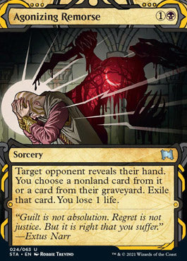 Agonizing Remorse (Foil Etched) [Strixhaven: School of Mages Mystical Archive] | Gamers Paradise