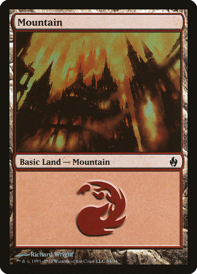 Mountain (34) [Premium Deck Series: Fire and Lightning] | Gamers Paradise