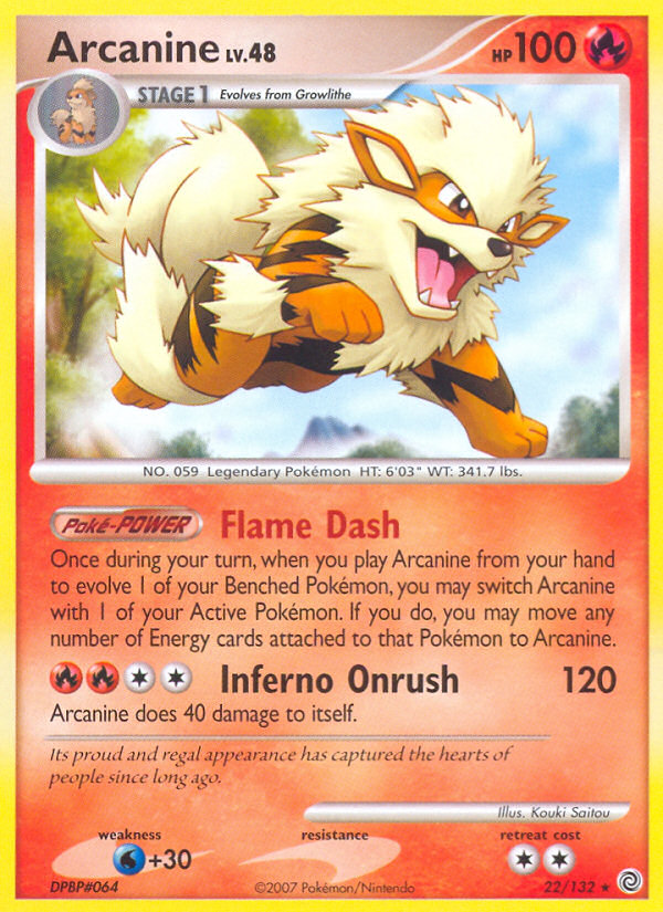 Arcanine (22/132) [Diamond & Pearl: Secret Wonders] | Gamers Paradise