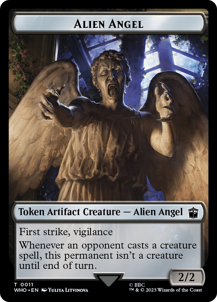 Alien Angel // Alien Insect Double-Sided Token [Doctor Who Tokens] | Gamers Paradise