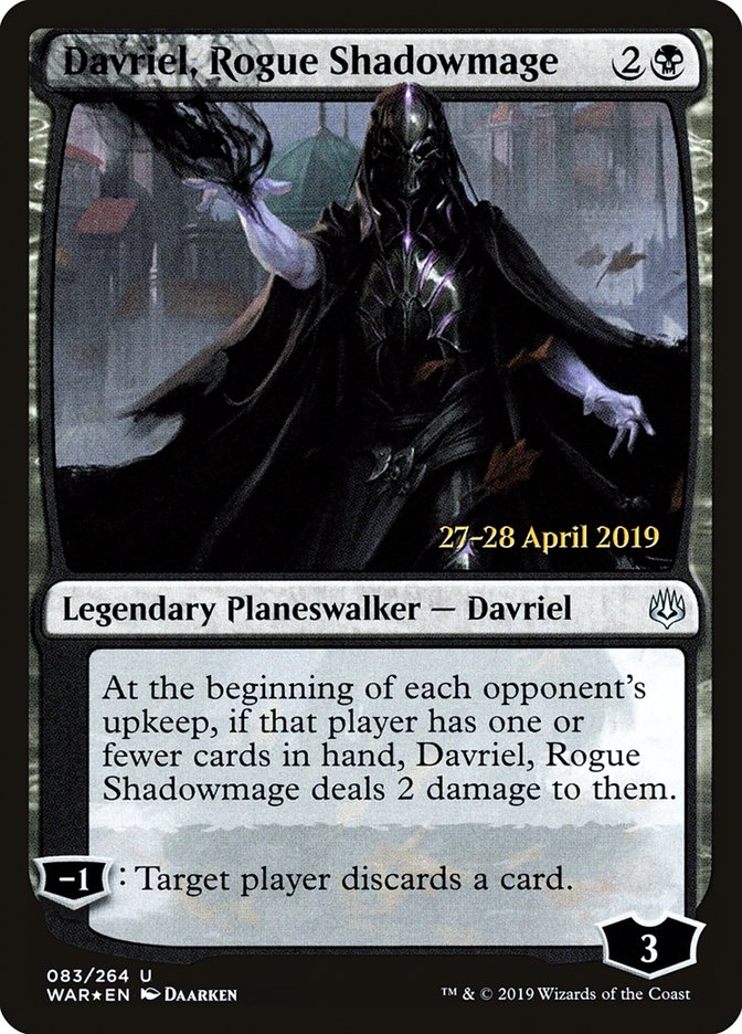 Davriel, Rogue Shadowmage [War of the Spark Prerelease Promos] | Gamers Paradise
