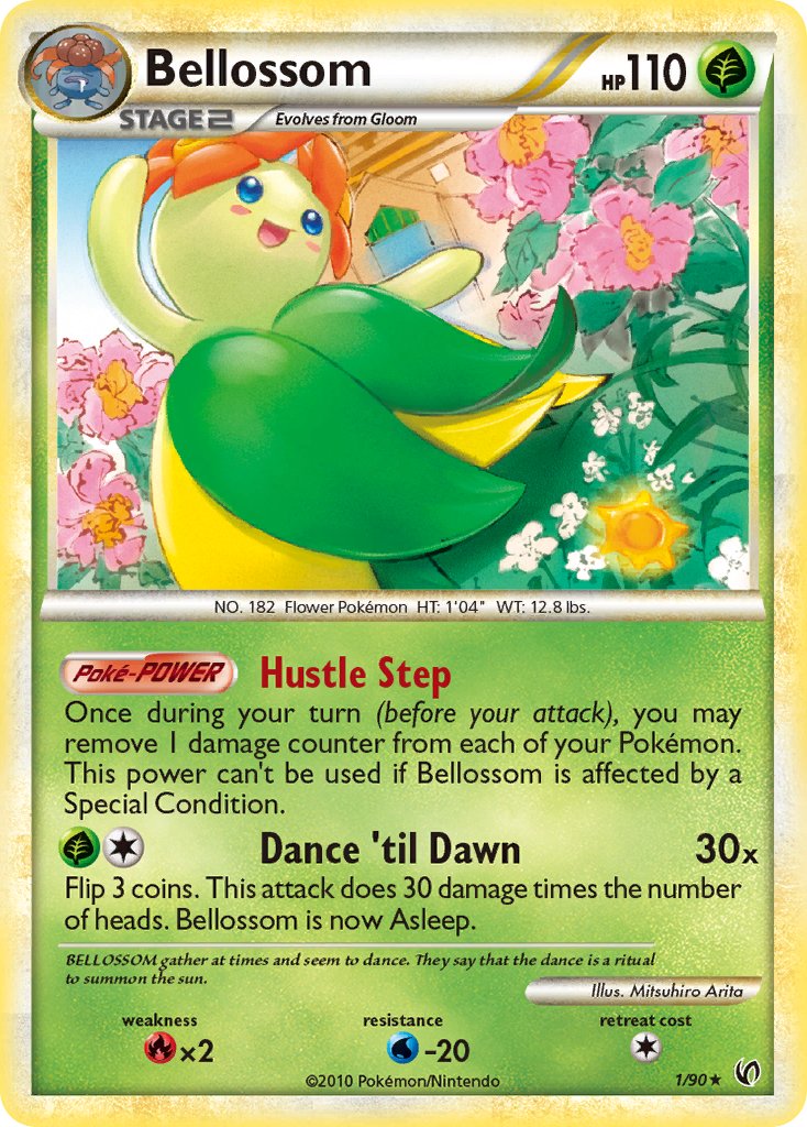 Bellossom (1/90) (Theme Deck Exclusive) [HeartGold & SoulSilver: Undaunted] | Gamers Paradise