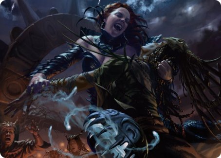 Olivia's Midnight Ambush Art Card [Innistrad: Midnight Hunt Art Series] | Gamers Paradise