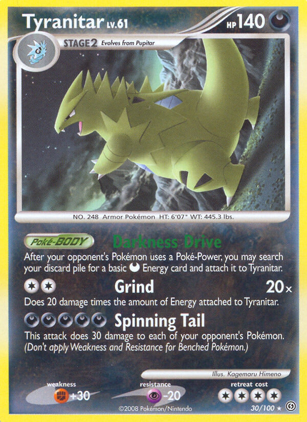 Tyranitar (30/100) (Theme Deck Exclusive) [Diamond & Pearl: Stormfront] | Gamers Paradise