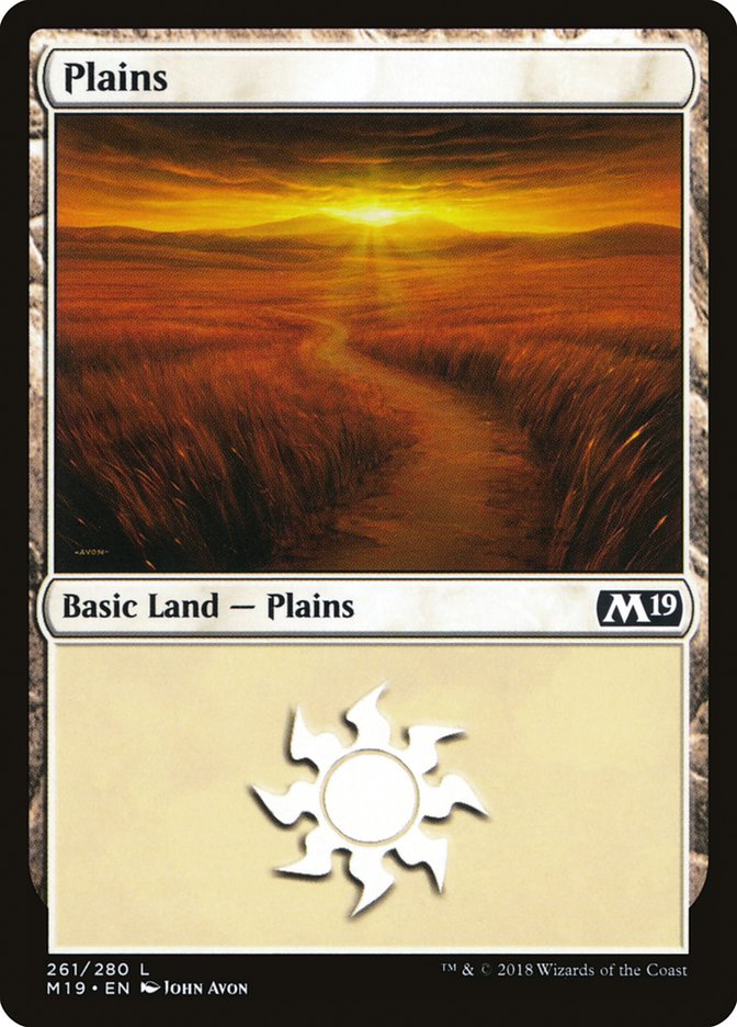 Plains (261) [Core Set 2019] | Gamers Paradise