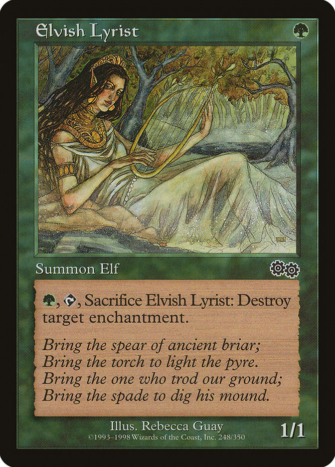 Elvish Lyrist [Urza's Saga] | Gamers Paradise