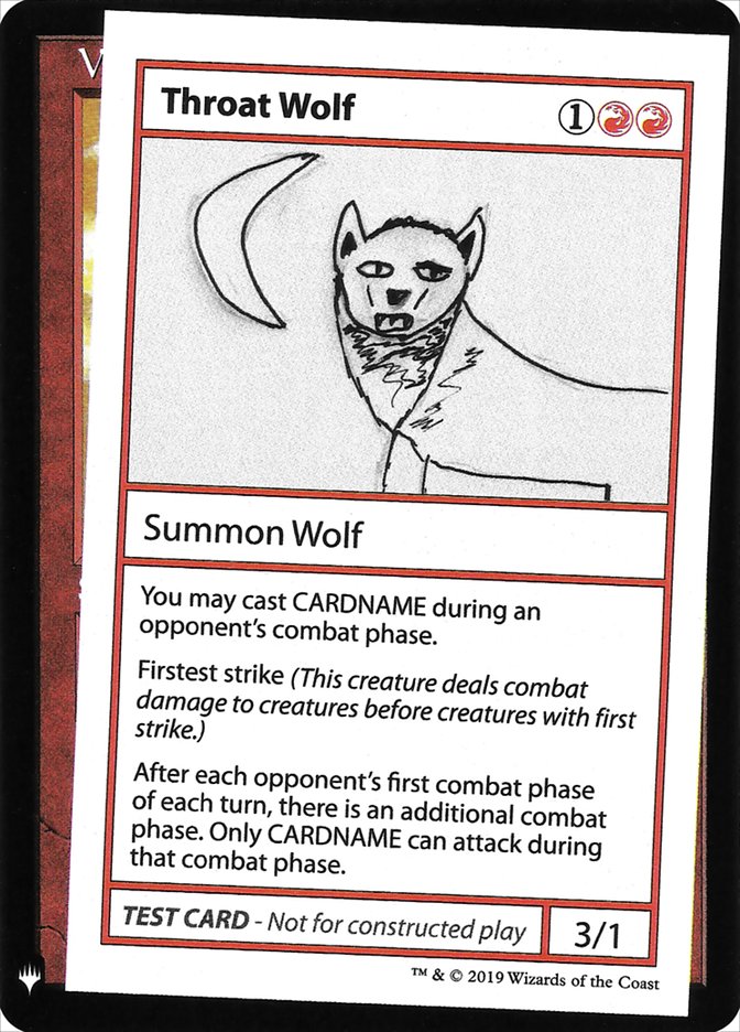 Throat Wolf [Mystery Booster Playtest Cards] | Gamers Paradise