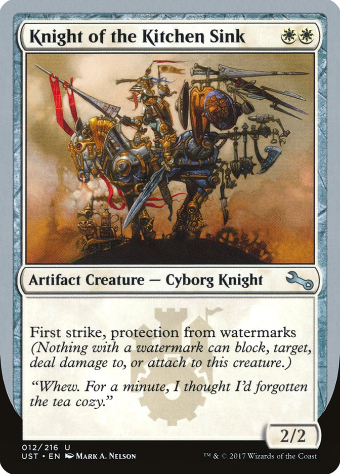 Knight of the Kitchen Sink ("protection from watermarks") [Unstable] | Gamers Paradise