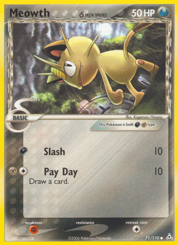 Meowth (71/110) (Delta Species) [EX: Holon Phantoms] | Gamers Paradise