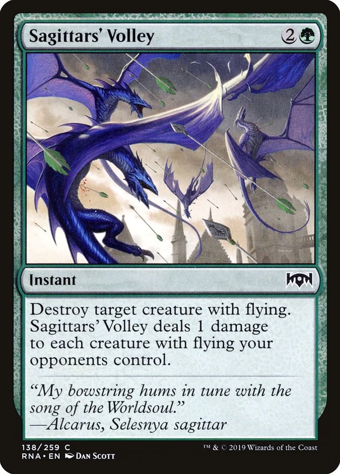 Sagittars' Volley [Ravnica Allegiance] | Gamers Paradise