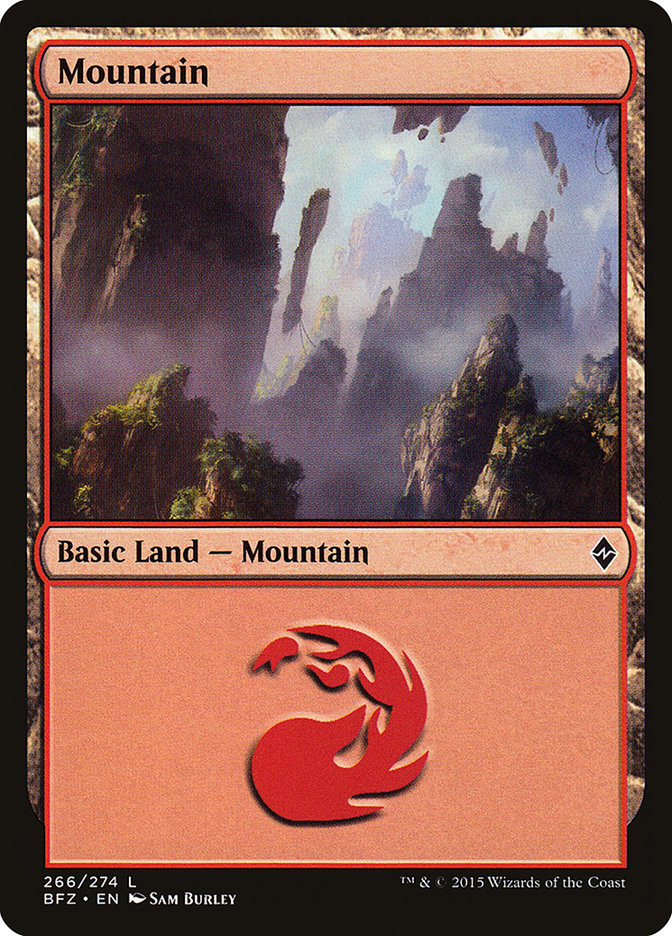 Mountain (266a) [Battle for Zendikar] | Gamers Paradise