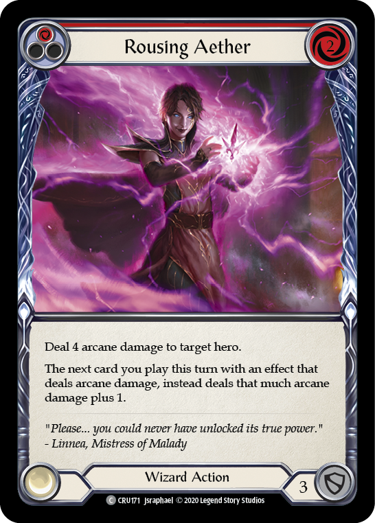 Rousing Aether (Red) [CRU171] 1st Edition Rainbow Foil | Gamers Paradise