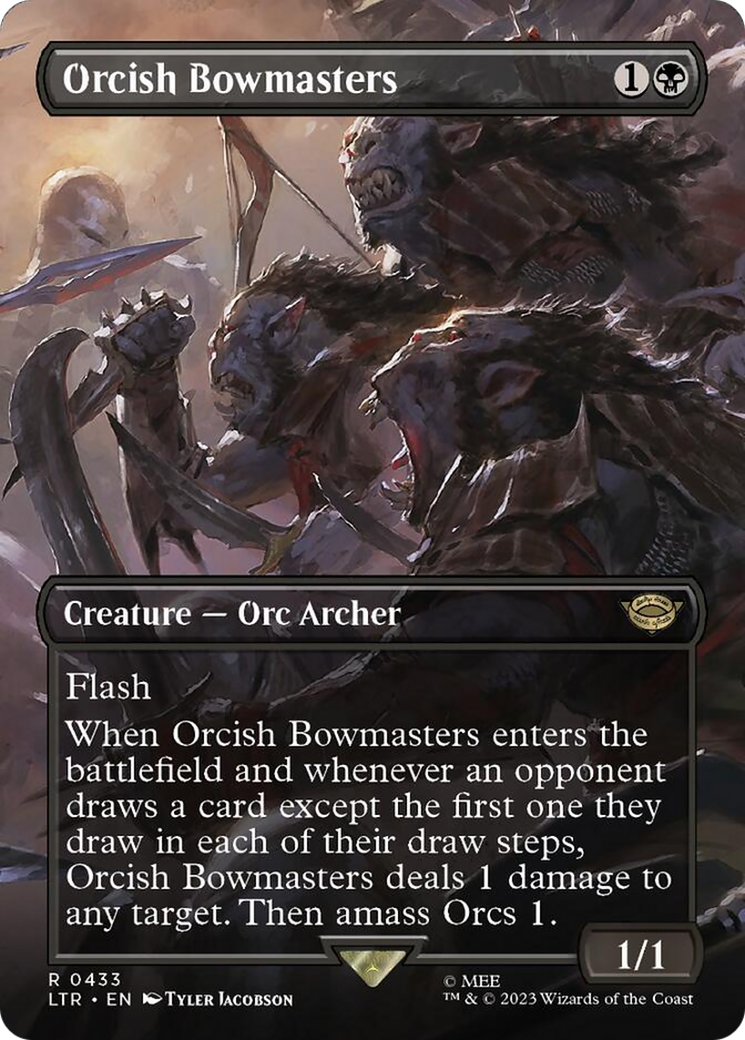 Orcish Bowmasters (Borderless Alternate Art) [The Lord of the Rings: Tales of Middle-Earth] | Gamers Paradise