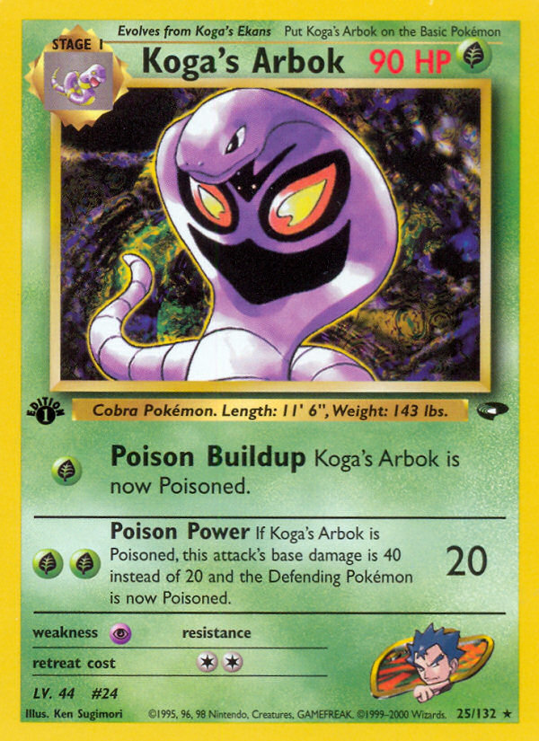 Koga's Arbok (25/132) [Gym Challenge 1st Edition] | Gamers Paradise
