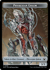 Phyrexian Golem // Phyrexian Horror Double-Sided Token [March of the Machine Commander Tokens] | Gamers Paradise
