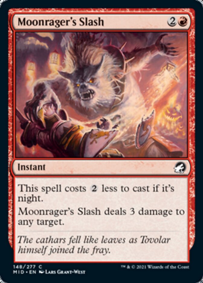 Moonrager's Slash [Innistrad: Midnight Hunt] | Gamers Paradise