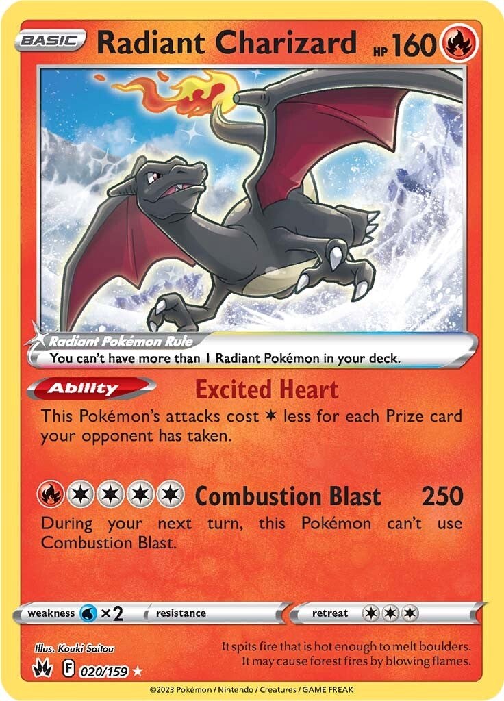 Radiant Charizard (020/159) [Sword & Shield: Crown Zenith] | Gamers Paradise
