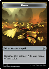 Gold // Lightning Rager Double-Sided Token [Murders at Karlov Manor Commander Tokens] | Gamers Paradise