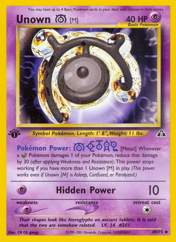 Unown [M] (49/75) [Neo Discovery 1st Edition] | Gamers Paradise