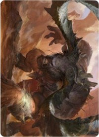 Moraug, Fury of Akoum Art Card [Zendikar Rising Art Series] | Gamers Paradise