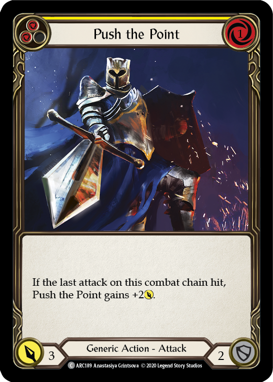 Push the Point (Yellow) [U-ARC189] Unlimited Rainbow Foil | Gamers Paradise
