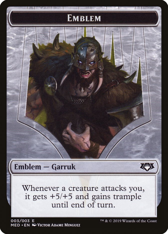 Garruk, Apex Predator Emblem [Mythic Edition Tokens] | Gamers Paradise