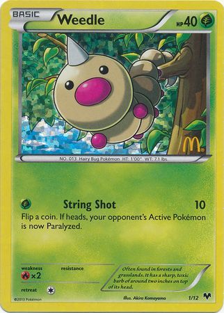 Weedle (1/12) [McDonald's Promos: 2014 Collection] | Gamers Paradise