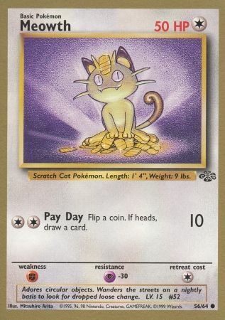 Meowth (56/64) (Gold Bordered Promo) [Jungle Unlimited] | Gamers Paradise
